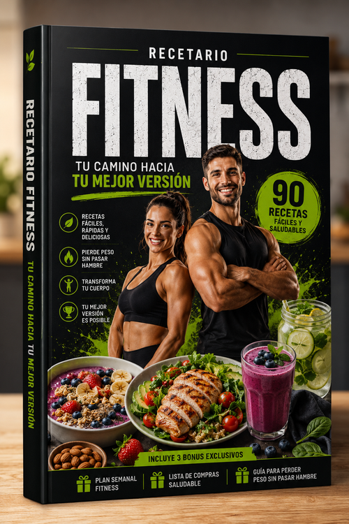 MEGA RECETARIO FITNESS + 3 BONUS ENTRENAMIENTO Y ORGANIZACIÓN